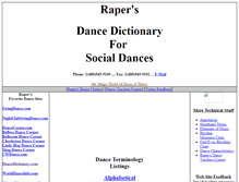 Tablet Screenshot of dancedictionary.com